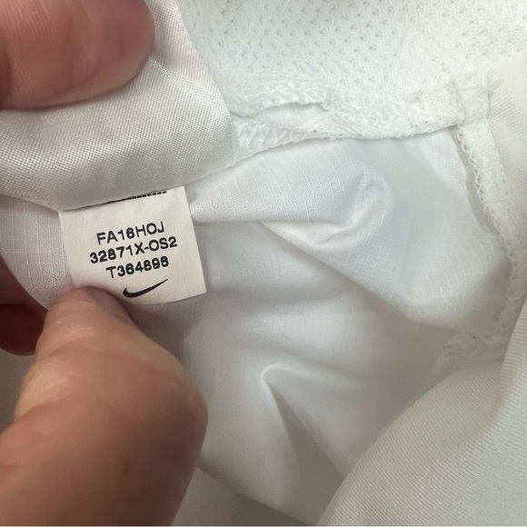 Ohio State Jacket Mens Small White Nike Windbreaker Pullover Storm Fit Buckeyes - Picture 9 of 11